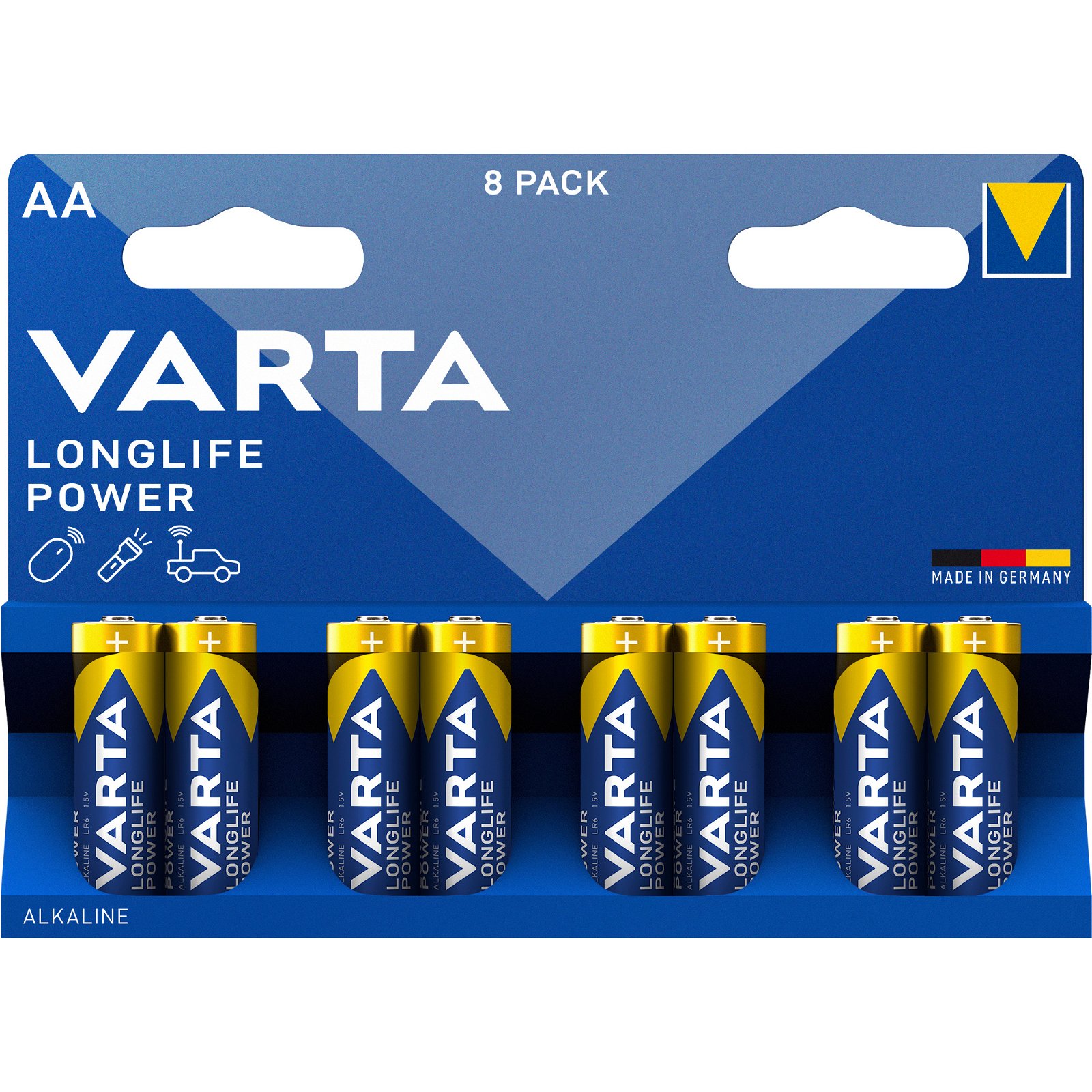 VARTA LongLife Power batteri AA/LR6 1.5 v 8 stk