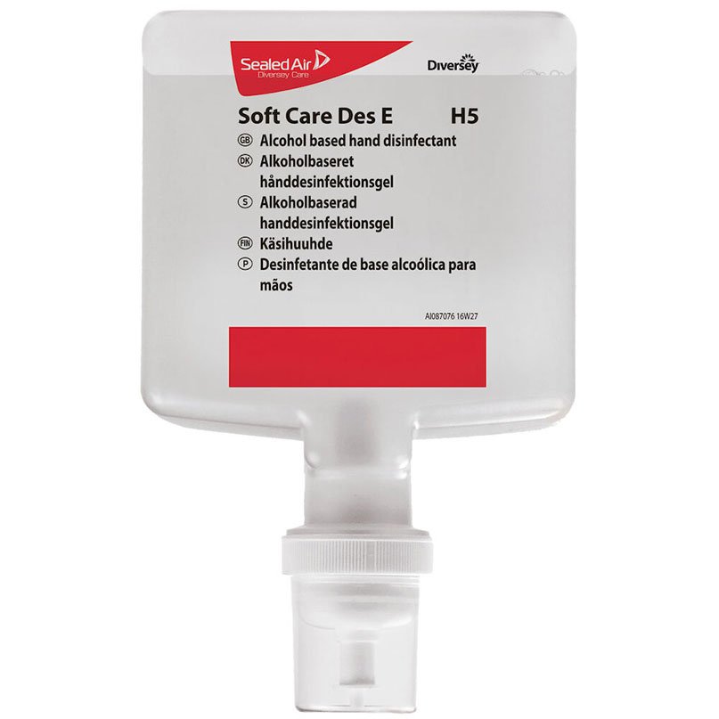 Diversey Soft Care Des E hånddesinfektion Gel u/parfume 1.300 ml