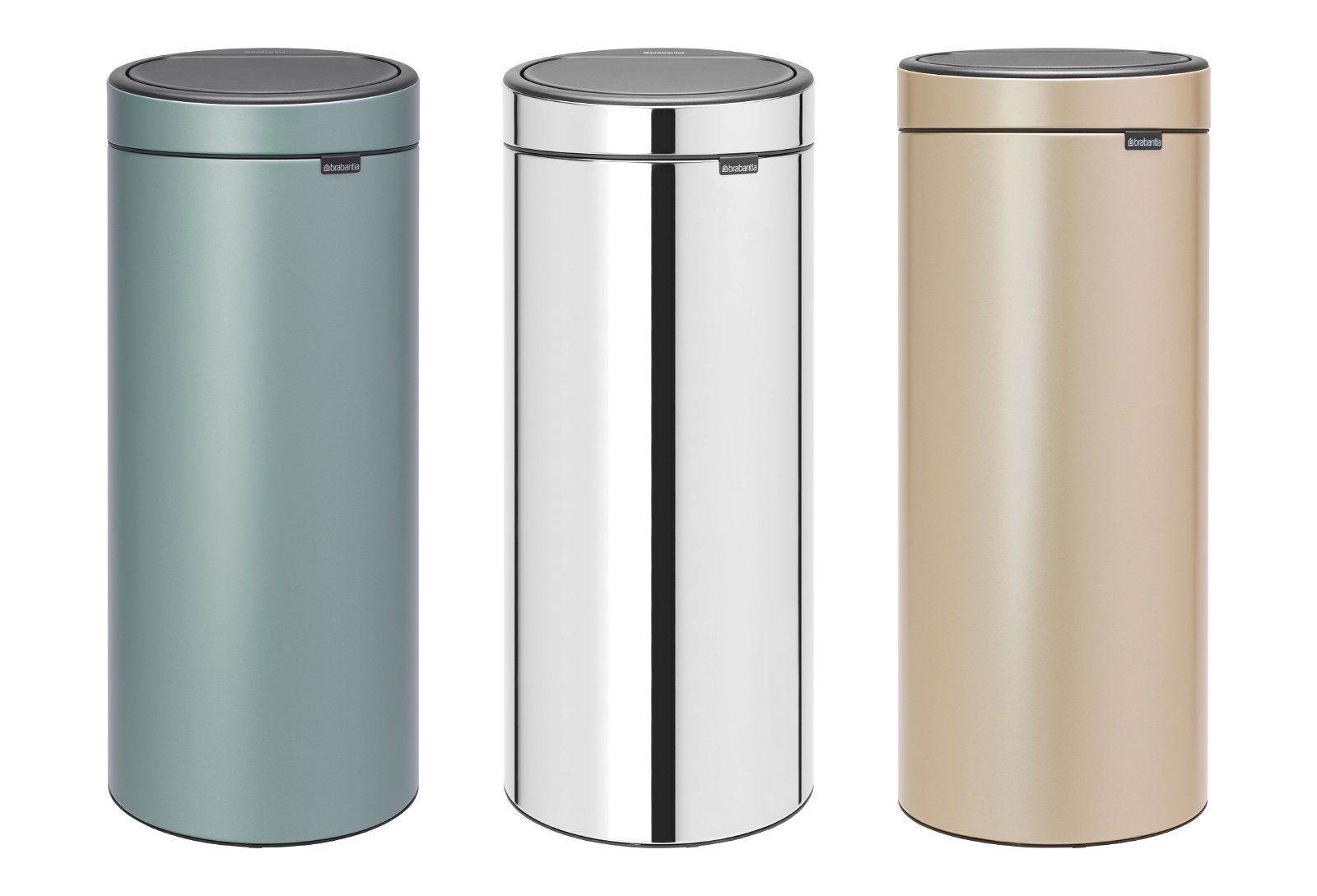 Brabantia Touch Bin New vippelågsspand 30L Matt Black