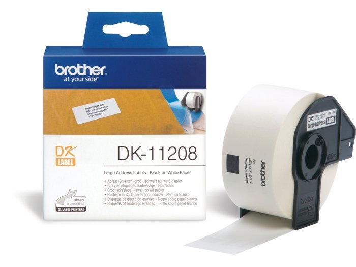 Brother etiket adresselabel 38x90mm 400stk