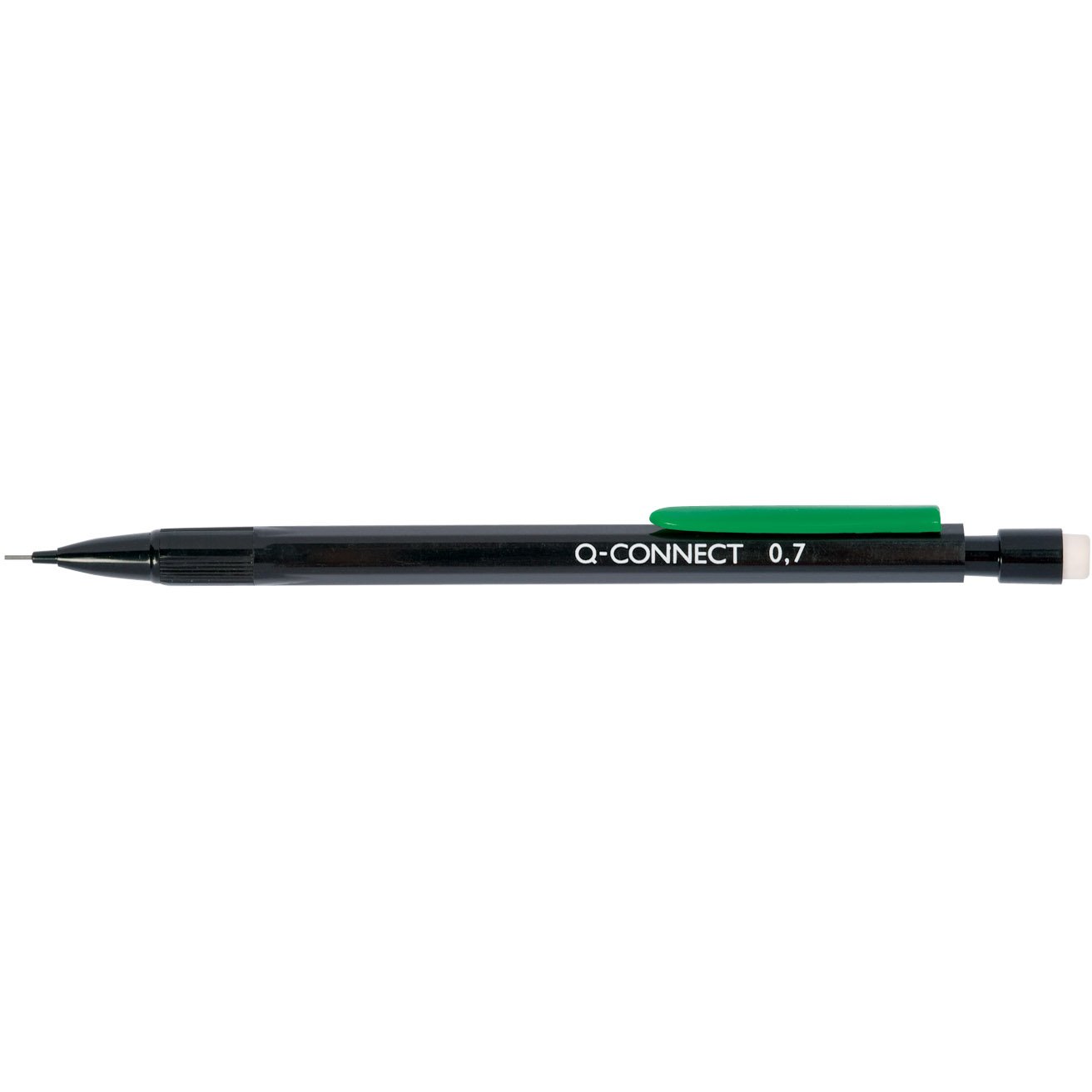 Q-connect pencil sort/grøn 0,7 mm