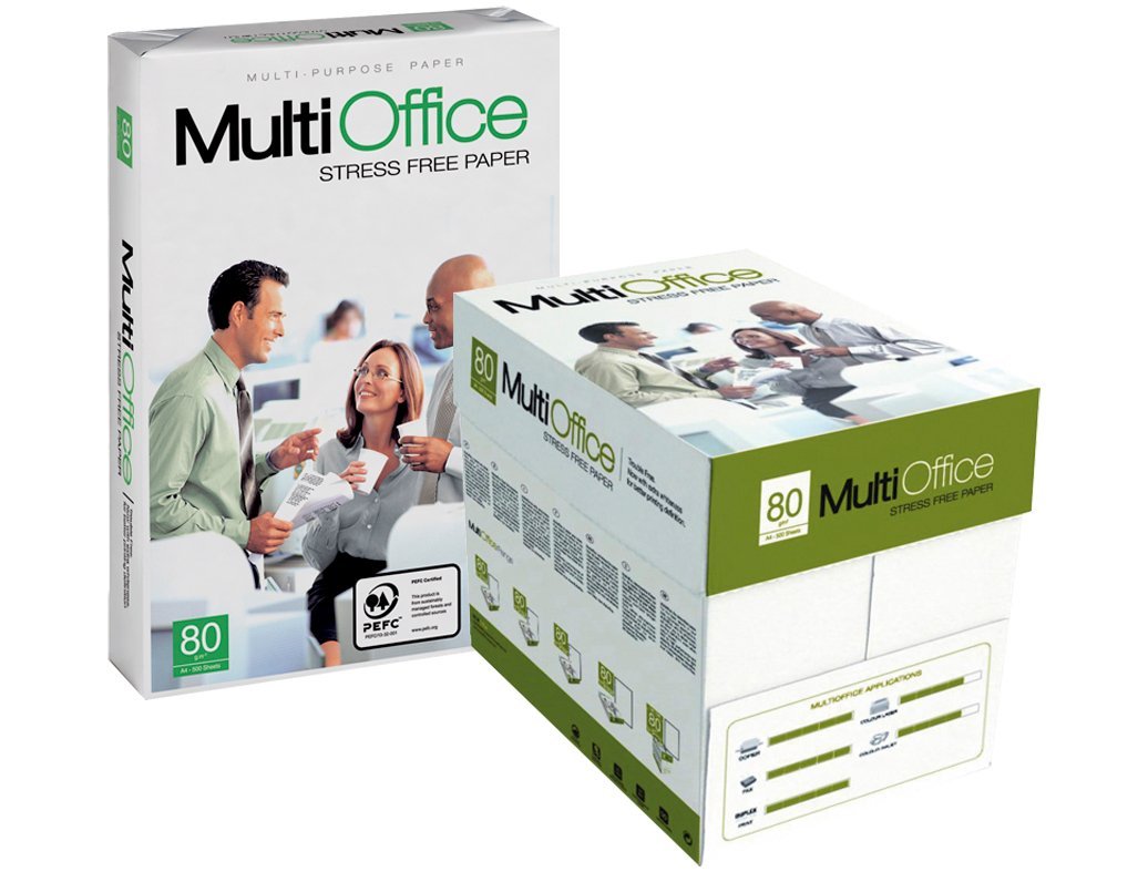 MultiOffice A4 kopipapir 80g hvid 2500ark