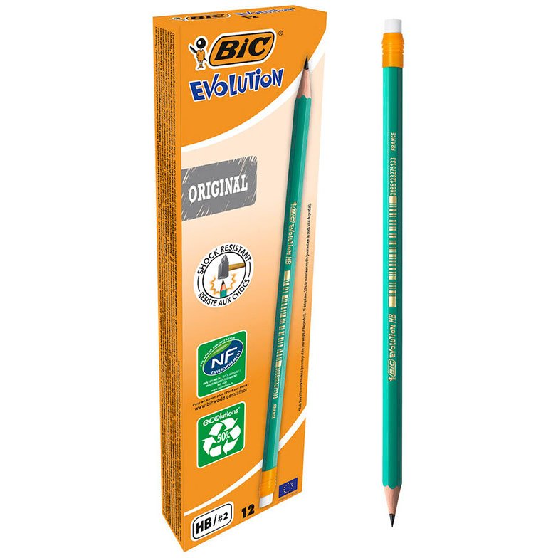 BIC Evolution Original blyant m/viskelæder