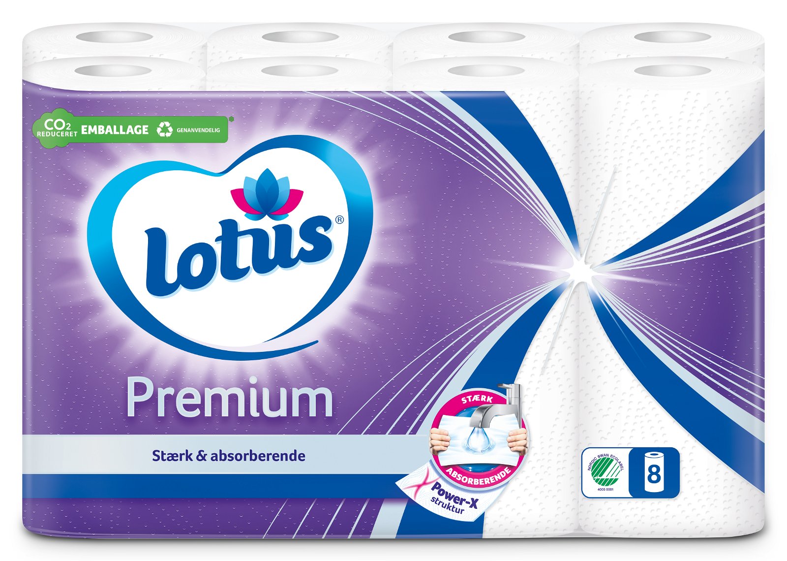 Lotus Premium Køkkenrulle sæk/8rl