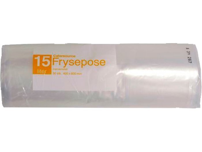 Catersource fryseposer m/skrivefelt 15 l B:40 cm x L:60 cm 50 ps
