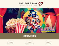 GoDream Cirkus gavekort