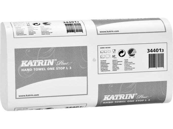 Katrin Plus håndklædeark W-fold 3Lag