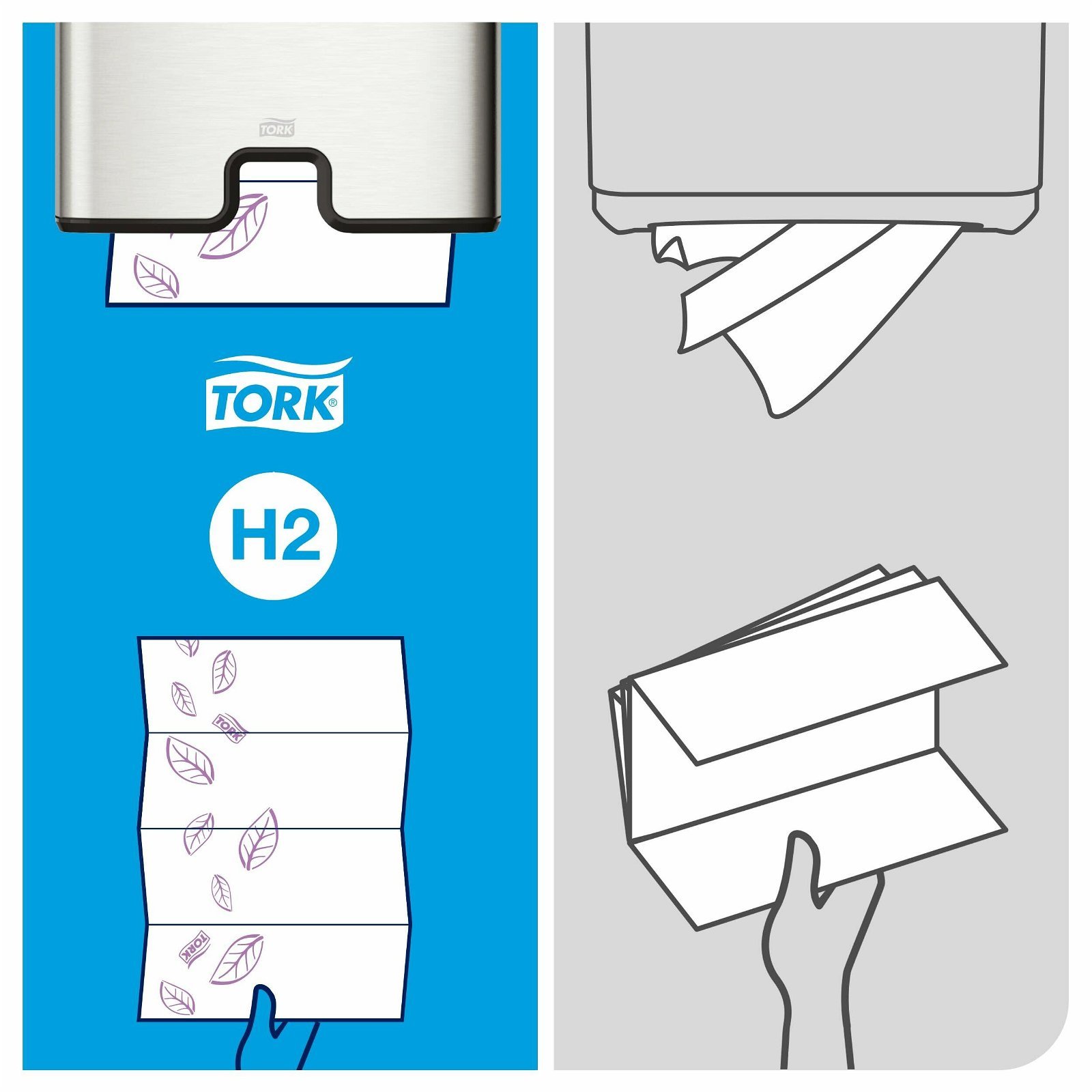 Tork Xpress Premium extra soft håndklædeark H2 4-fold 2Lag