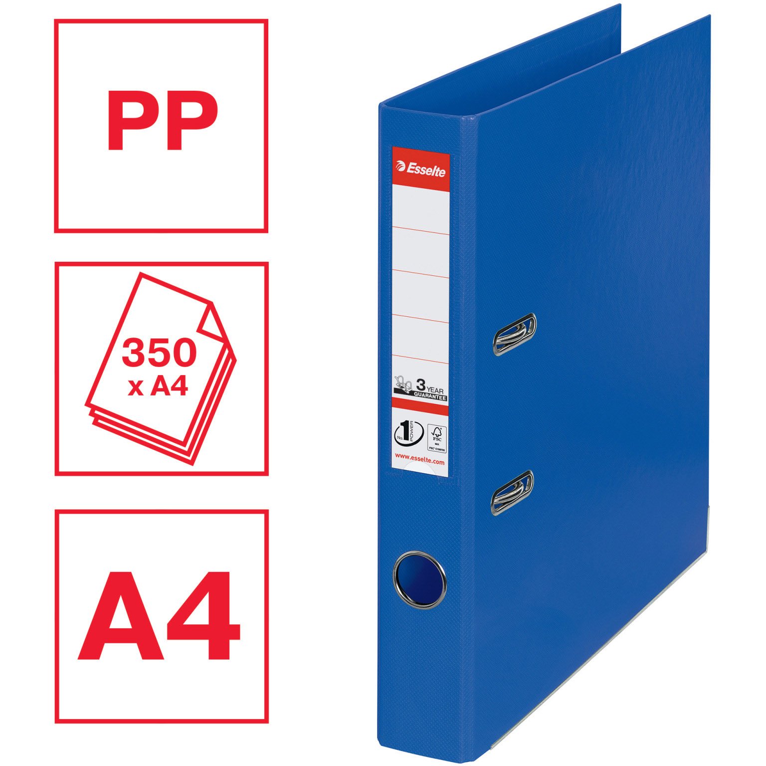 Esselte No. 1 brevordner A4 50 mm blå