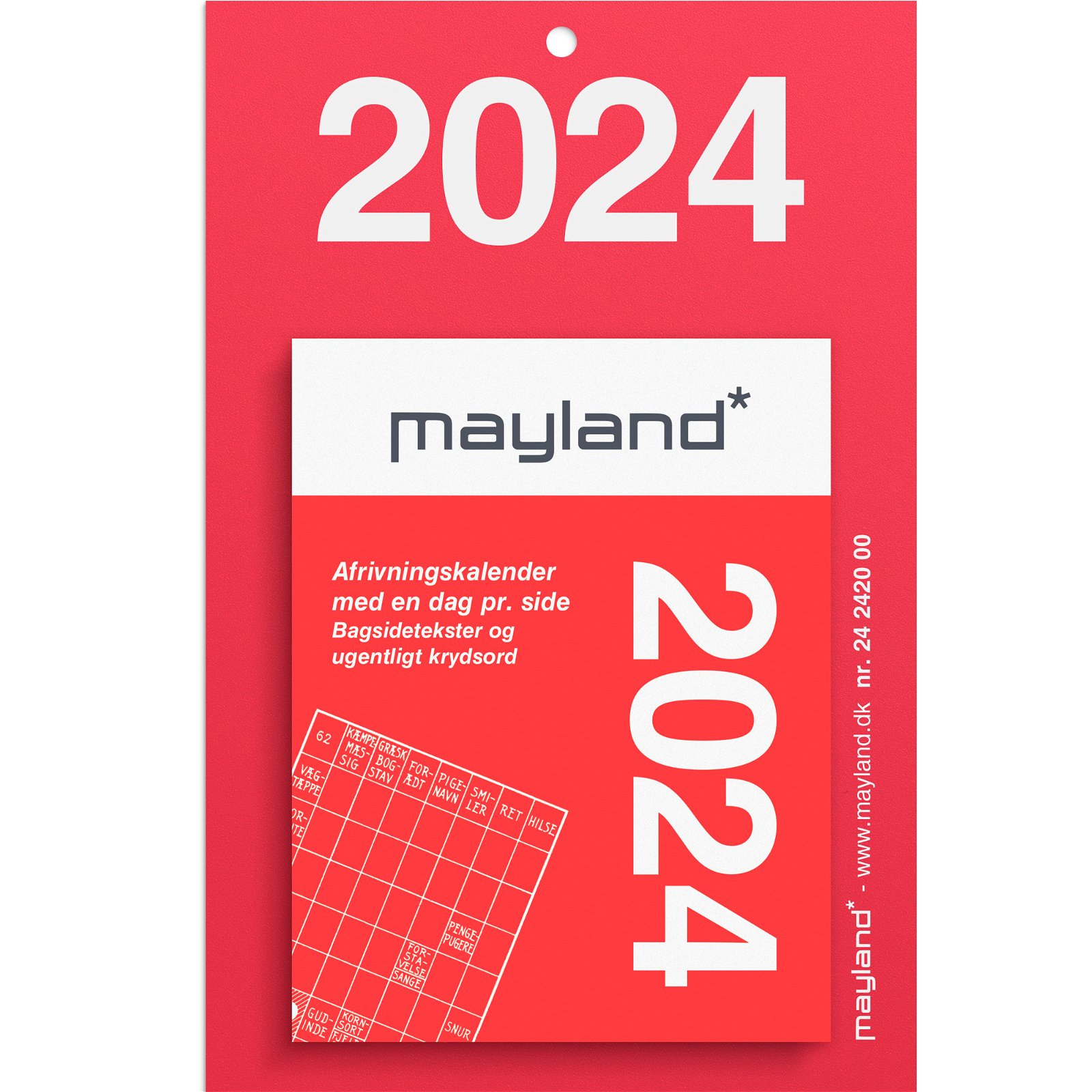 Mayland 2024 24242000 lille afrivningskalender 10x6,5cm