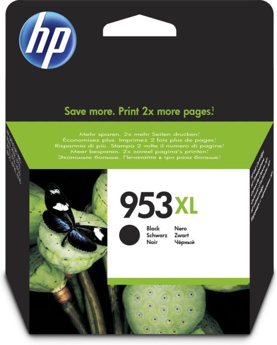 HP 953XL L0S70AE Sort Blækpatron, 2.000 sider