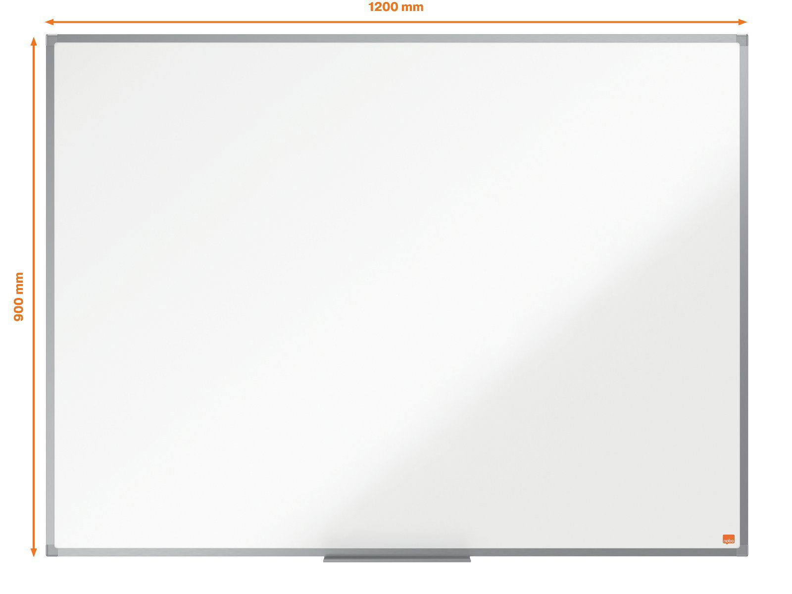Whiteboard 120x90cm hvid stål Nobo Essence