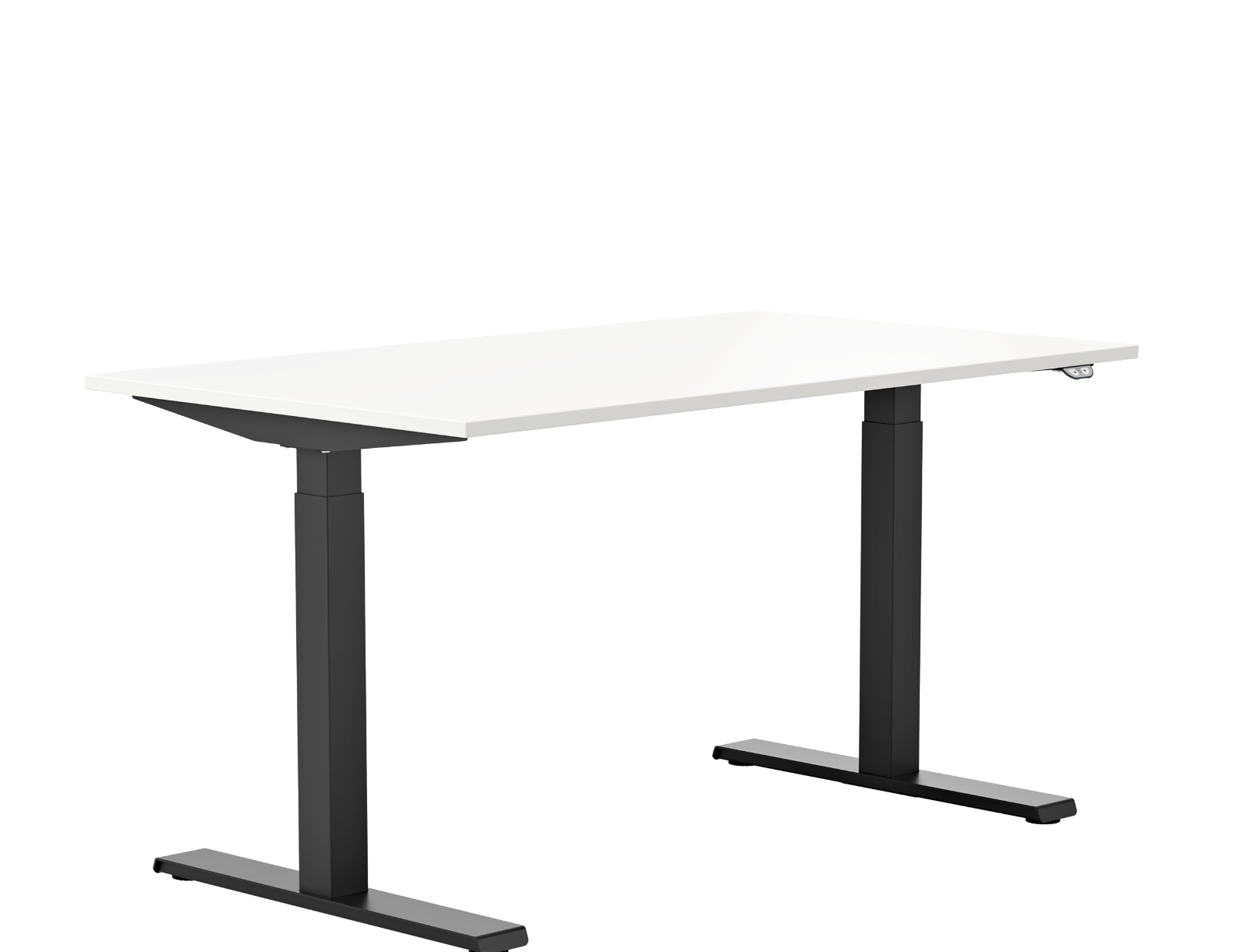 Skrivebord hæve sænke Kinnarps 180x90 hvid