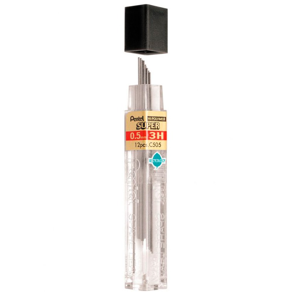Pentel Hi-Polymer stifter 3H 0,5mm