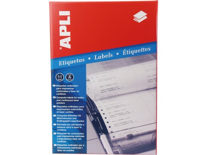 Apli EDB-labels 88.9 mm x 23 mm hvid