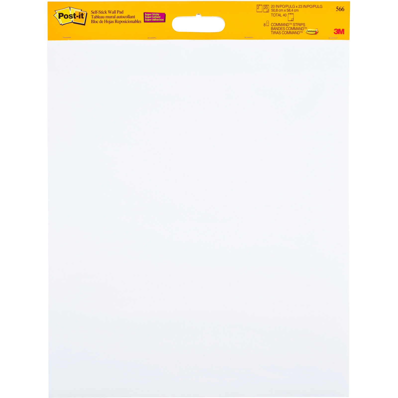 Post-it Wallpad 566 flipoverpapir 58,4x50,8cm 2blk