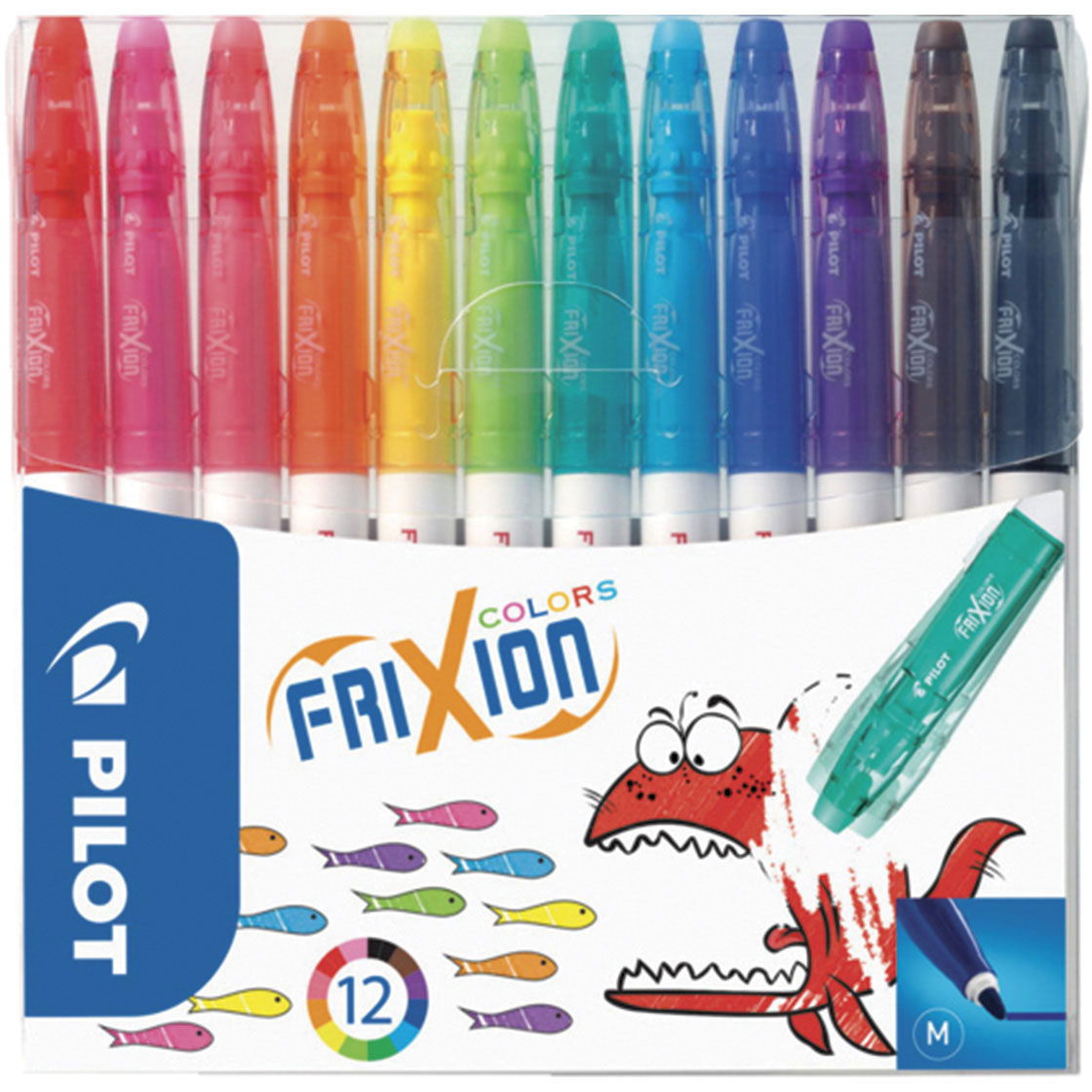 Pilot Frixion Colors tuscher 12 farver