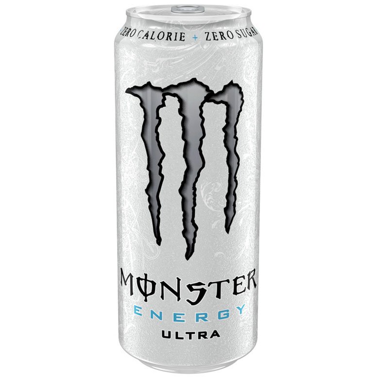 Monster Energy Ultra White 50cl dåse inkl. A-pant