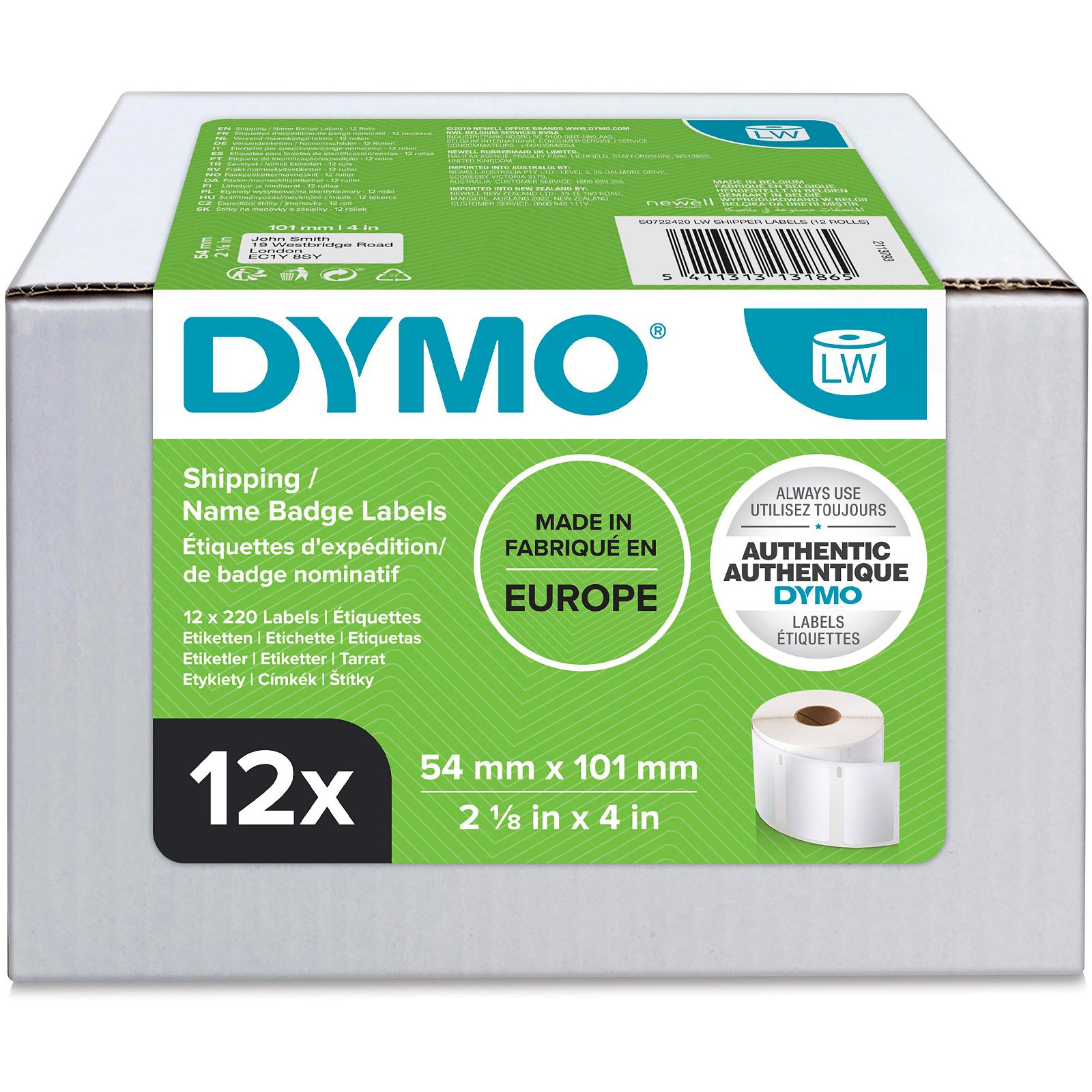 Dymo LabelWriter shipping etiketter