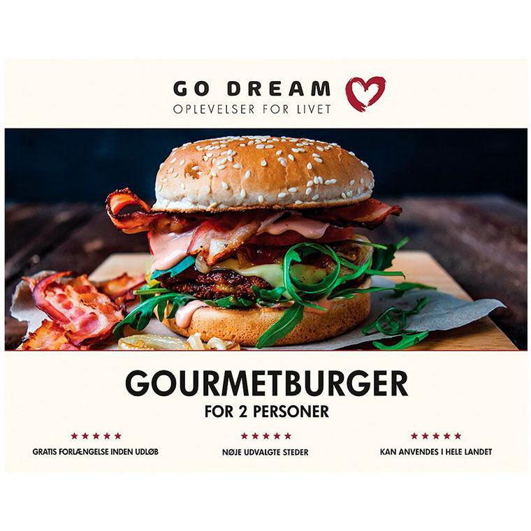 GoDream gavekort gourmetburger