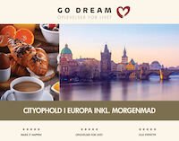 Godream Cityophold Europa Gavekort