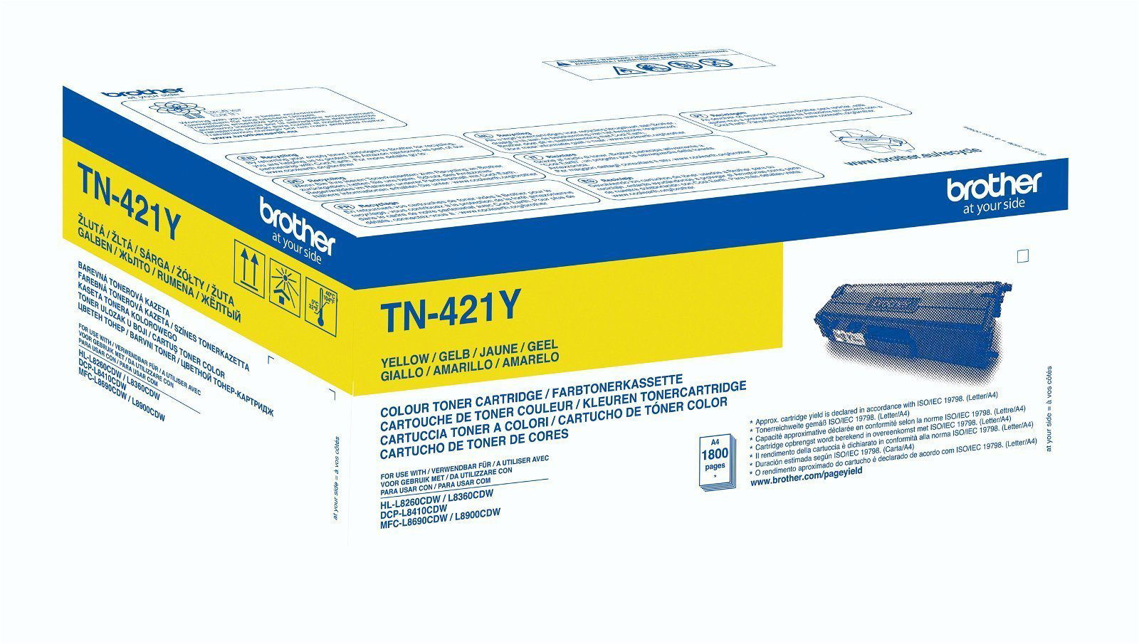 Brother TN421 toner yellow