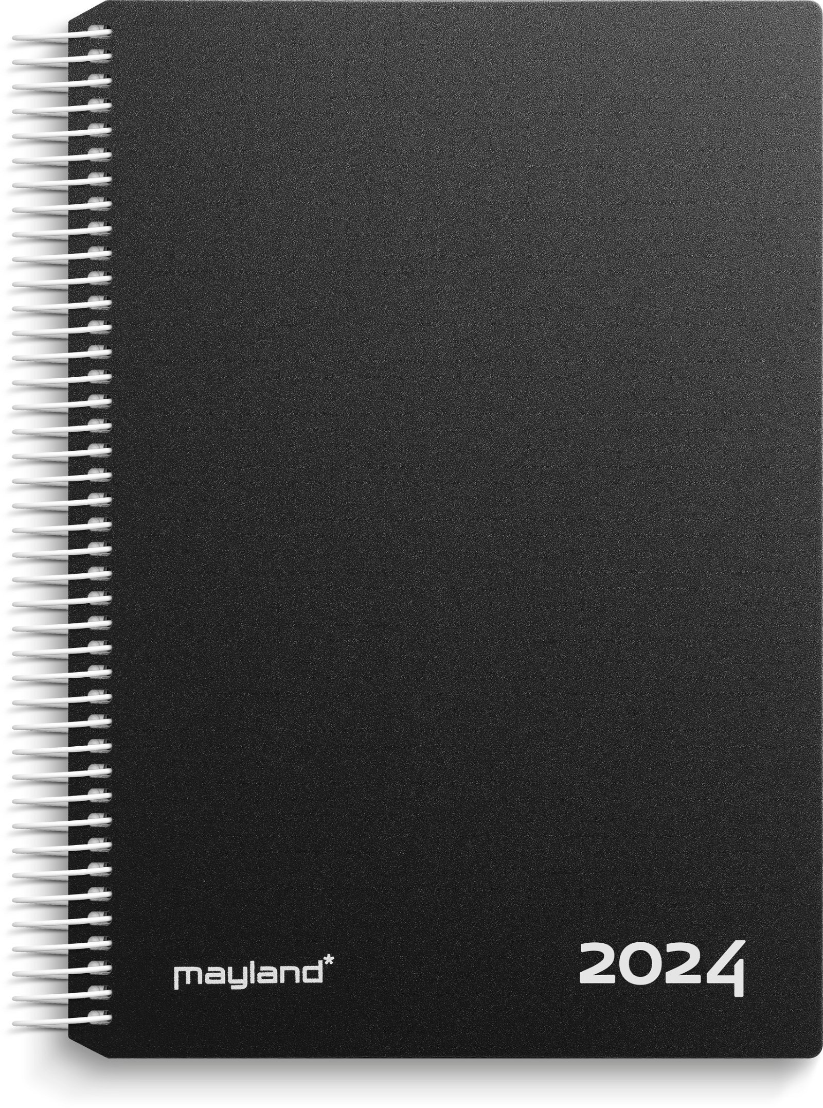 Mayland Timekalender PP-plast 2024 sort B18.5 cm x L24 cm