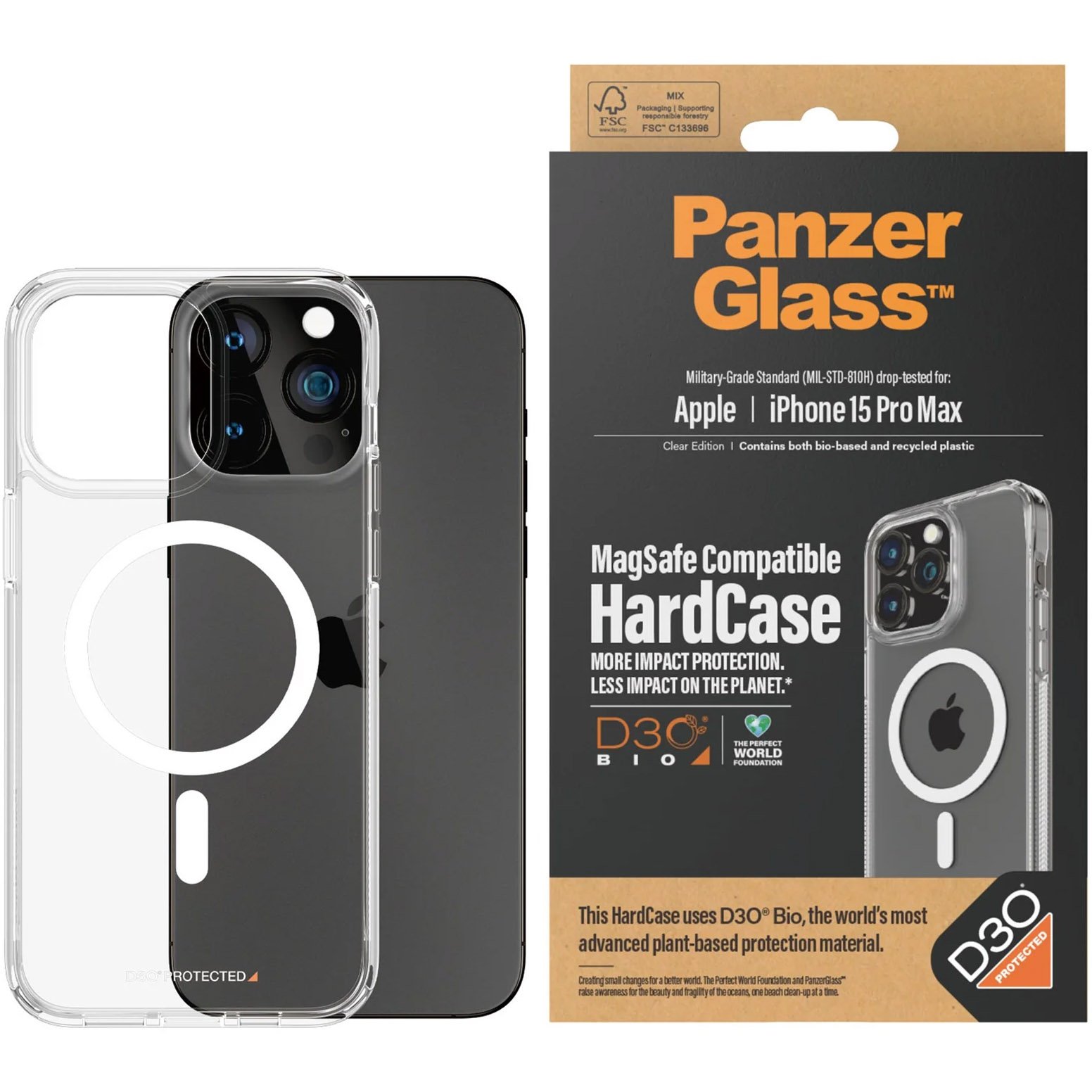 PanzerGlass HardCase t/iPhone 15 Pro Max