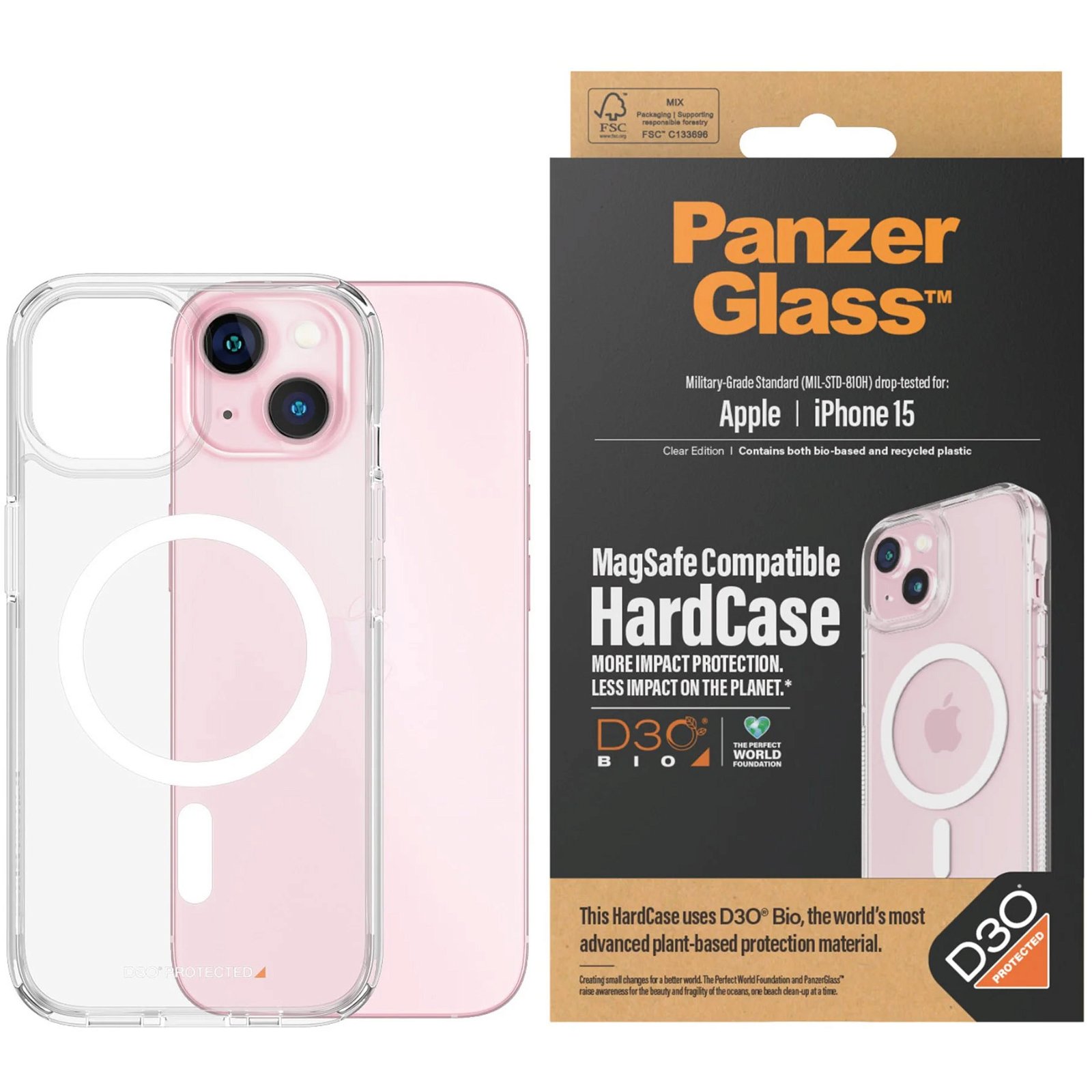PanzerGlass HardCase t/iPhone 15
