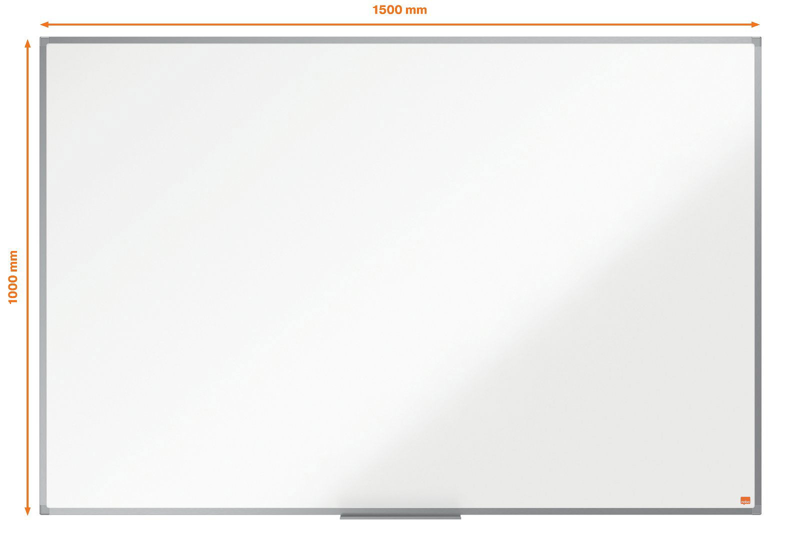 Nobo Essence stål whiteboard 150x100cm hvid