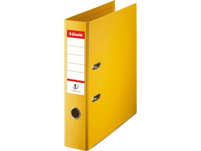 Esselte No.1 brevordner A4 gul 75 mm 811310