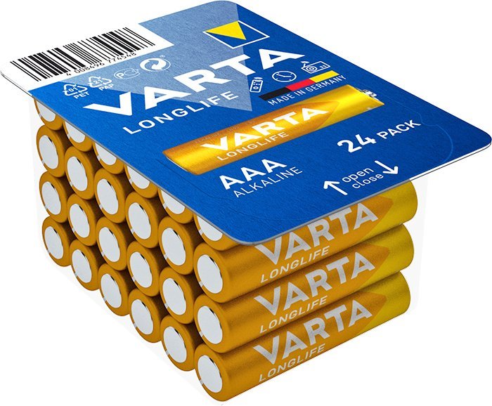 VARTA LongLife batteri AAA 1.5 v 24 stk