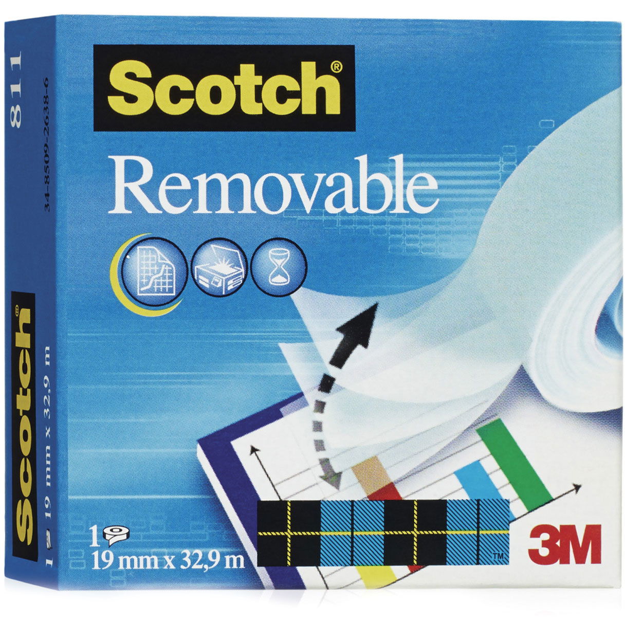Scotch Magic 811 tape 19mmx33m klar 12rl