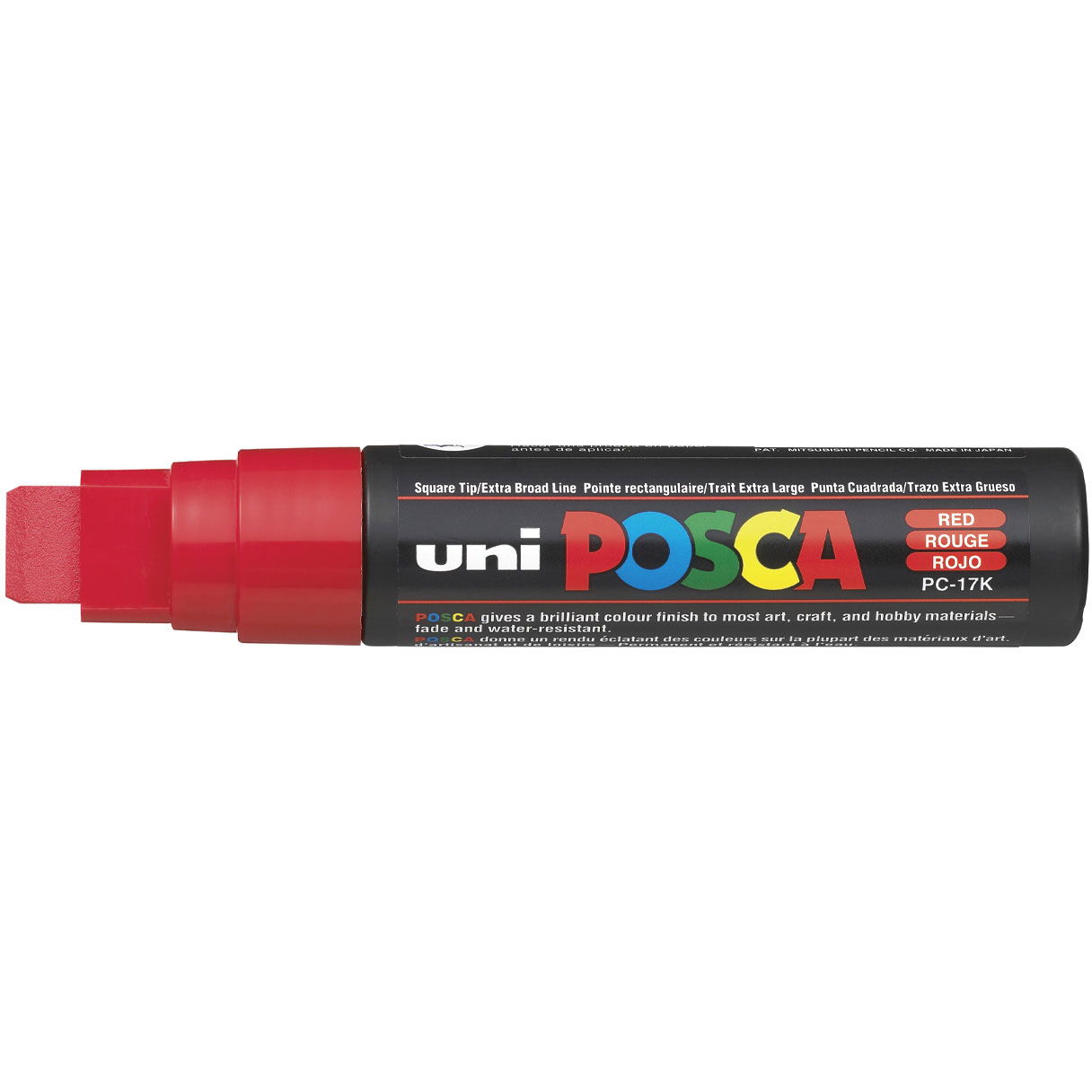 Uni Posca 17K paintmarker 15mm rød