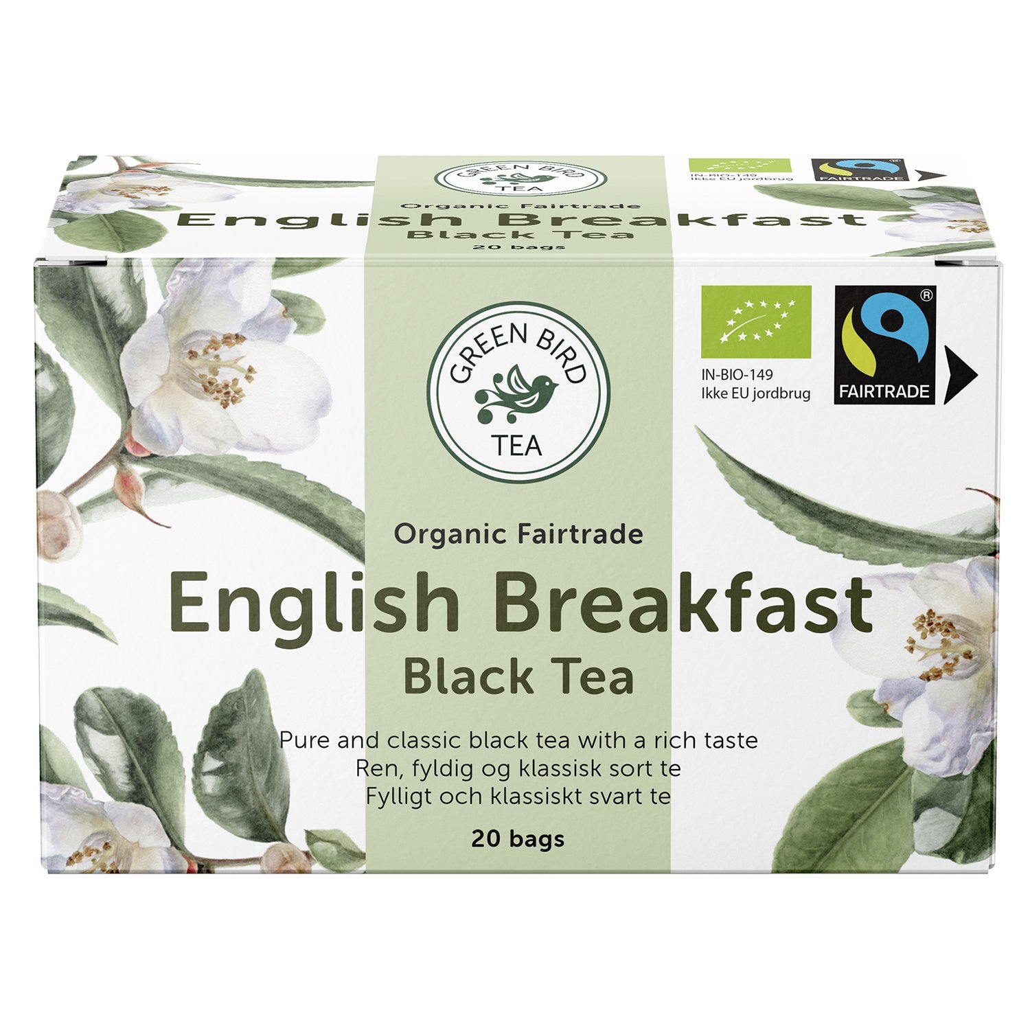 Green Bird Økologisk English Breakfast te 20 stk English Breakfast