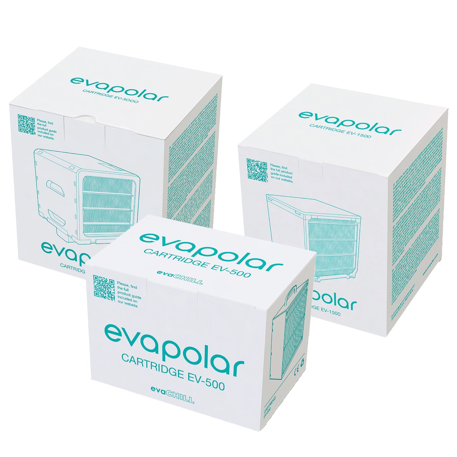 Evapolar evaBREEZE-filter til evaCHILL personlig luftkøler t/luftkøler evaCHILL