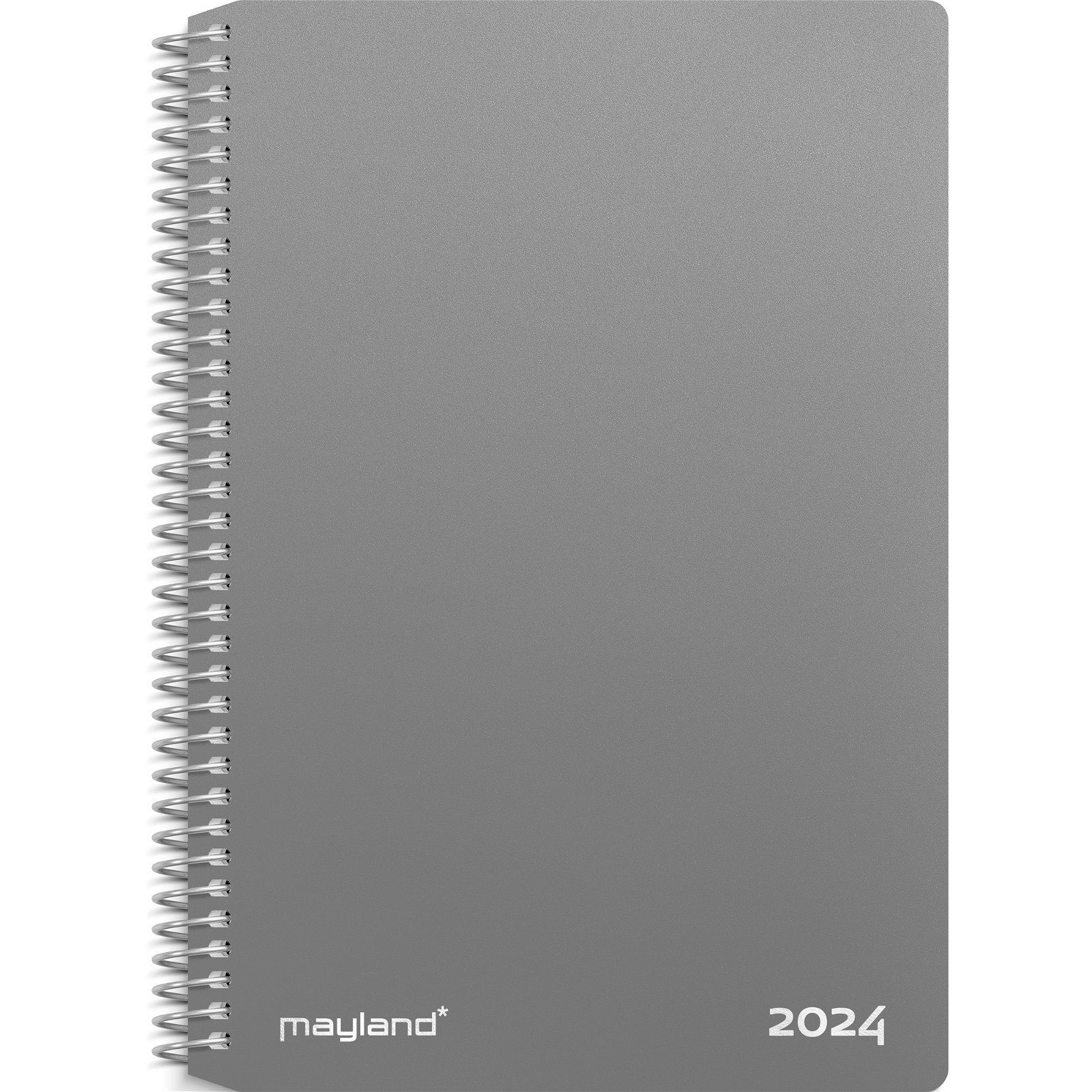 Mayland 2024 24202000 spiralkalender 17,5x13cm grå