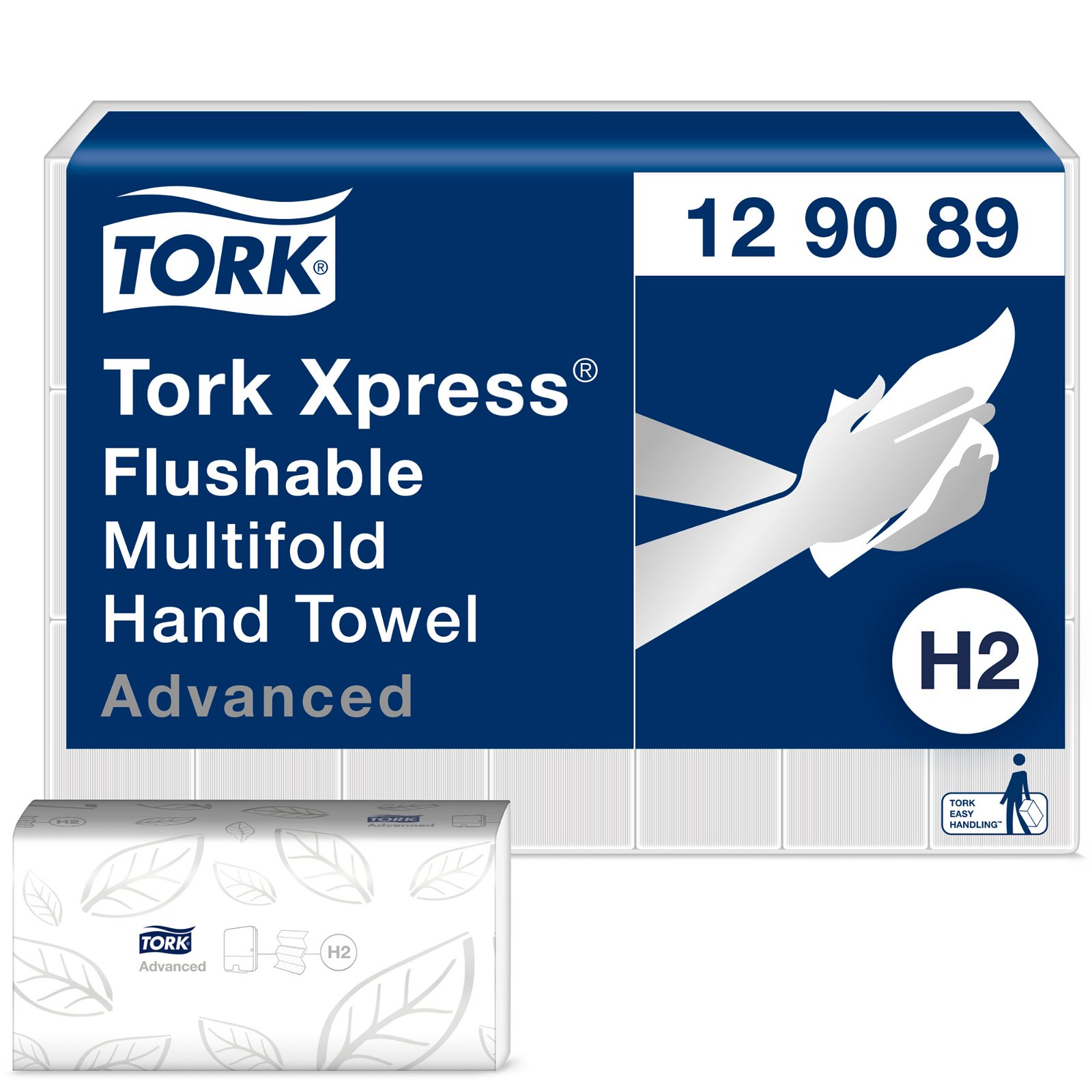 Tork Xpress Advanced Flushable håndklædeark H2 3-fold 2Lag