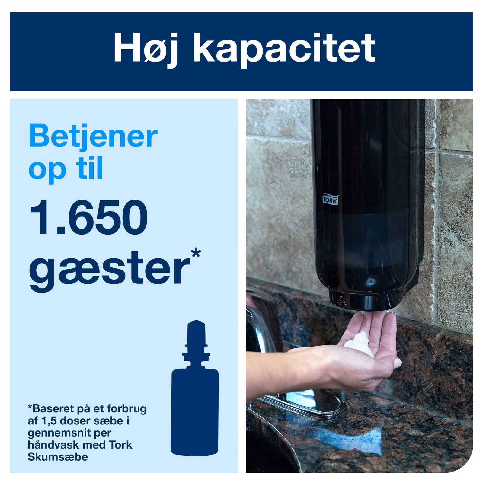 Tork 561608 touch-free dispenser t/skumsæbe S4 sort