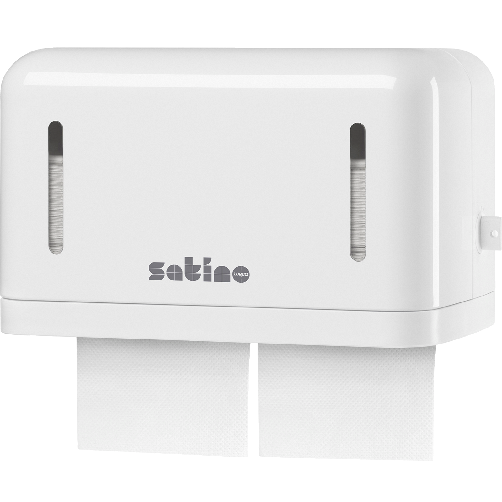 Satino Single Sheet dispenser t/toiletpapir hvid