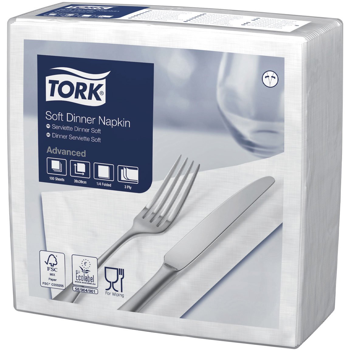Tork Advanced Soft middagsservietter