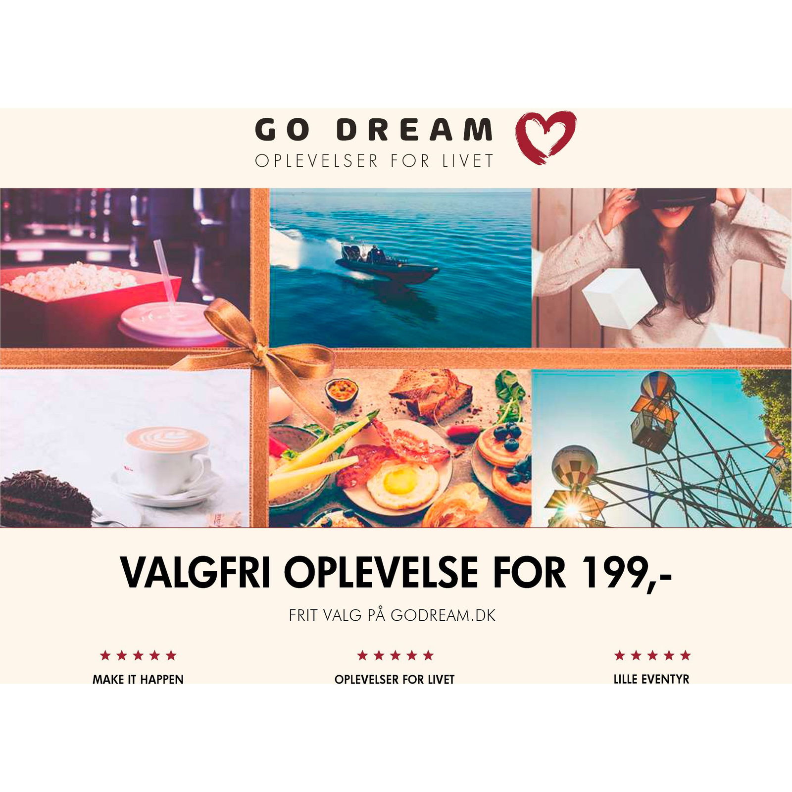 Dream Valgfri Oplevelse For 199 Gavekort