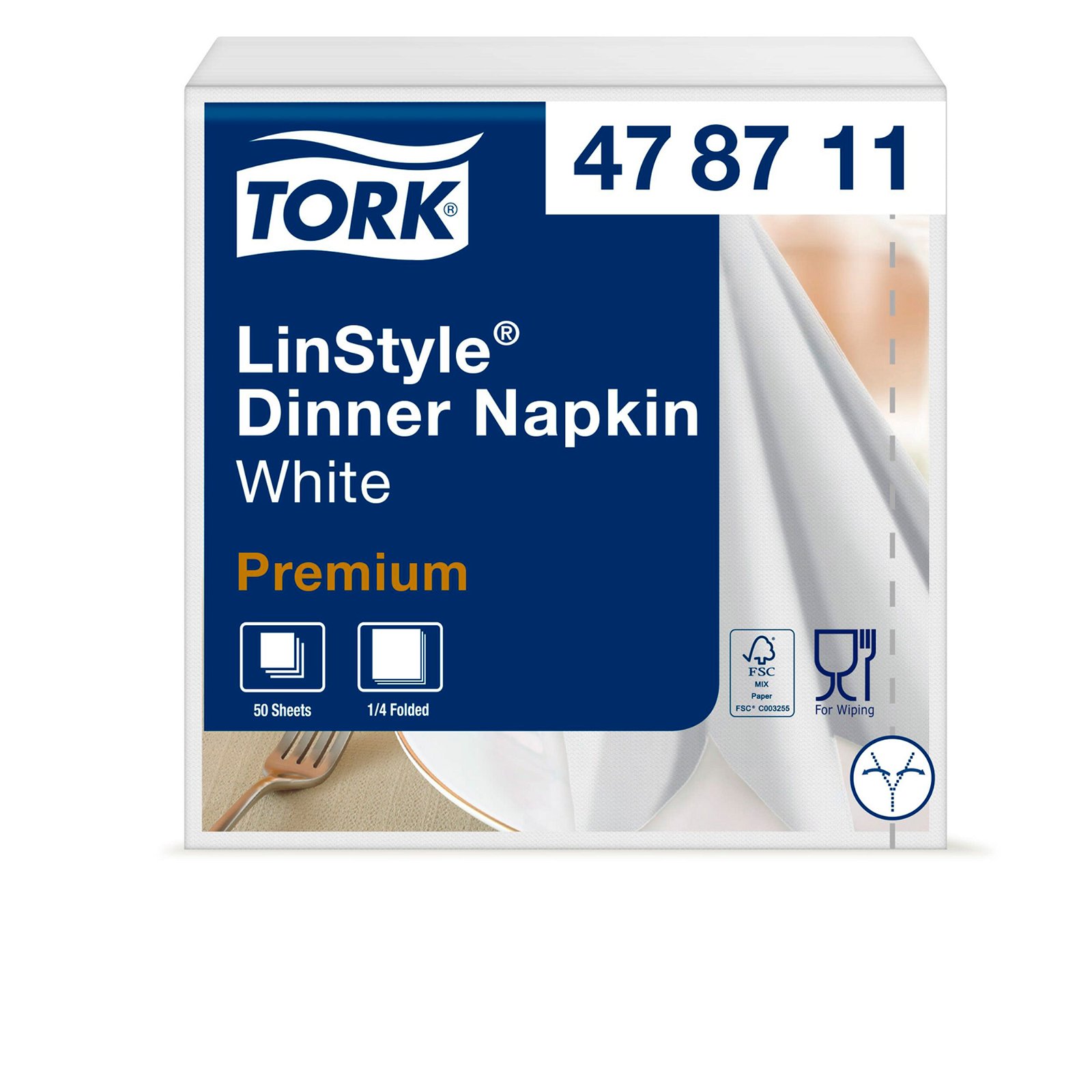 Tork Premium Linstyle middagsservietter