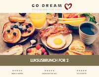 GoDream gavekort luksusbrunch