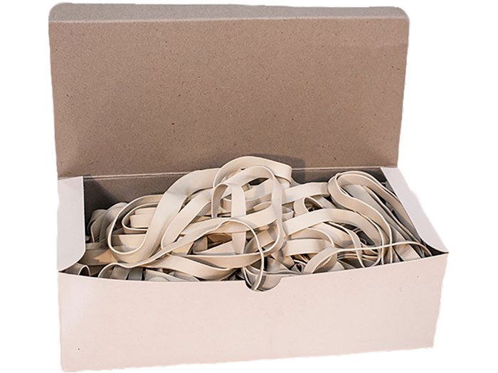Gummibånd 5x200 mm hvid 500 g