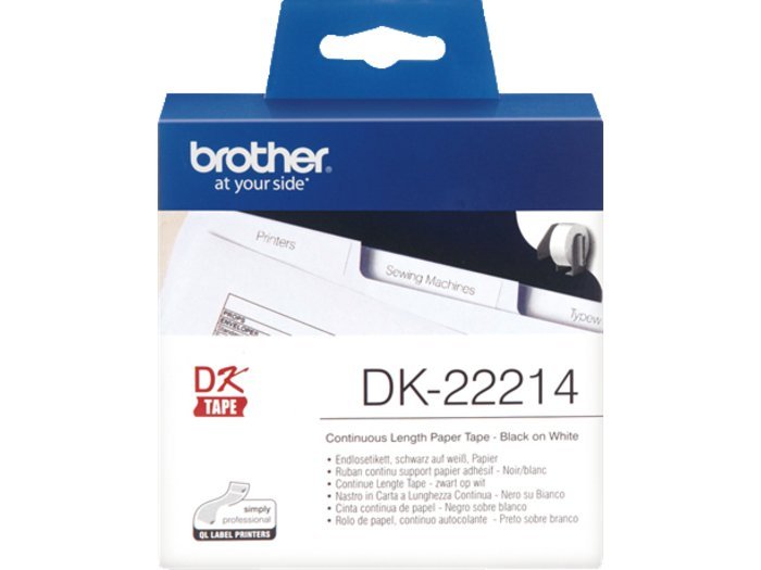 Brother etiketter 30.48 m DK22214, hvid