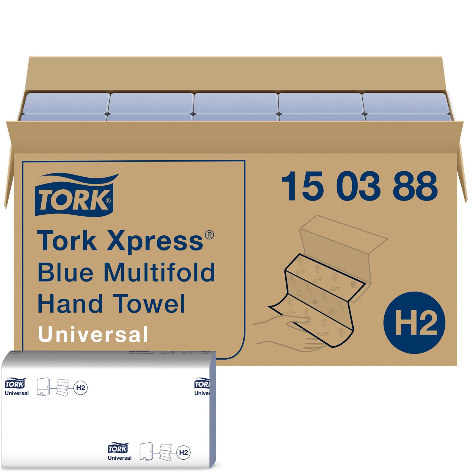 Tork Xpress Universal håndklædeark H2 3-fold 2Lag