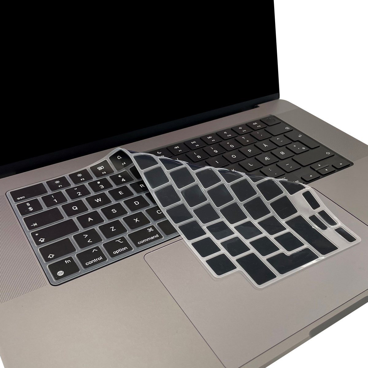Philbert tastatur cover t/MacBook 13-16" 2021-2023 Sort