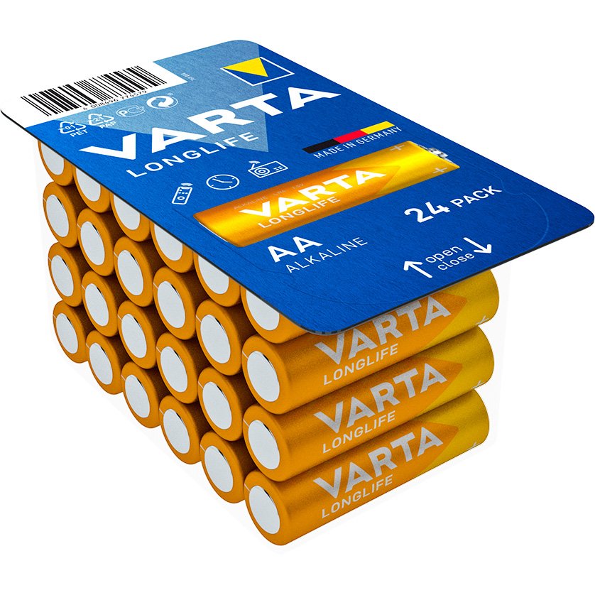 VARTA LongLife batteri AA 1.5 v 24 stk