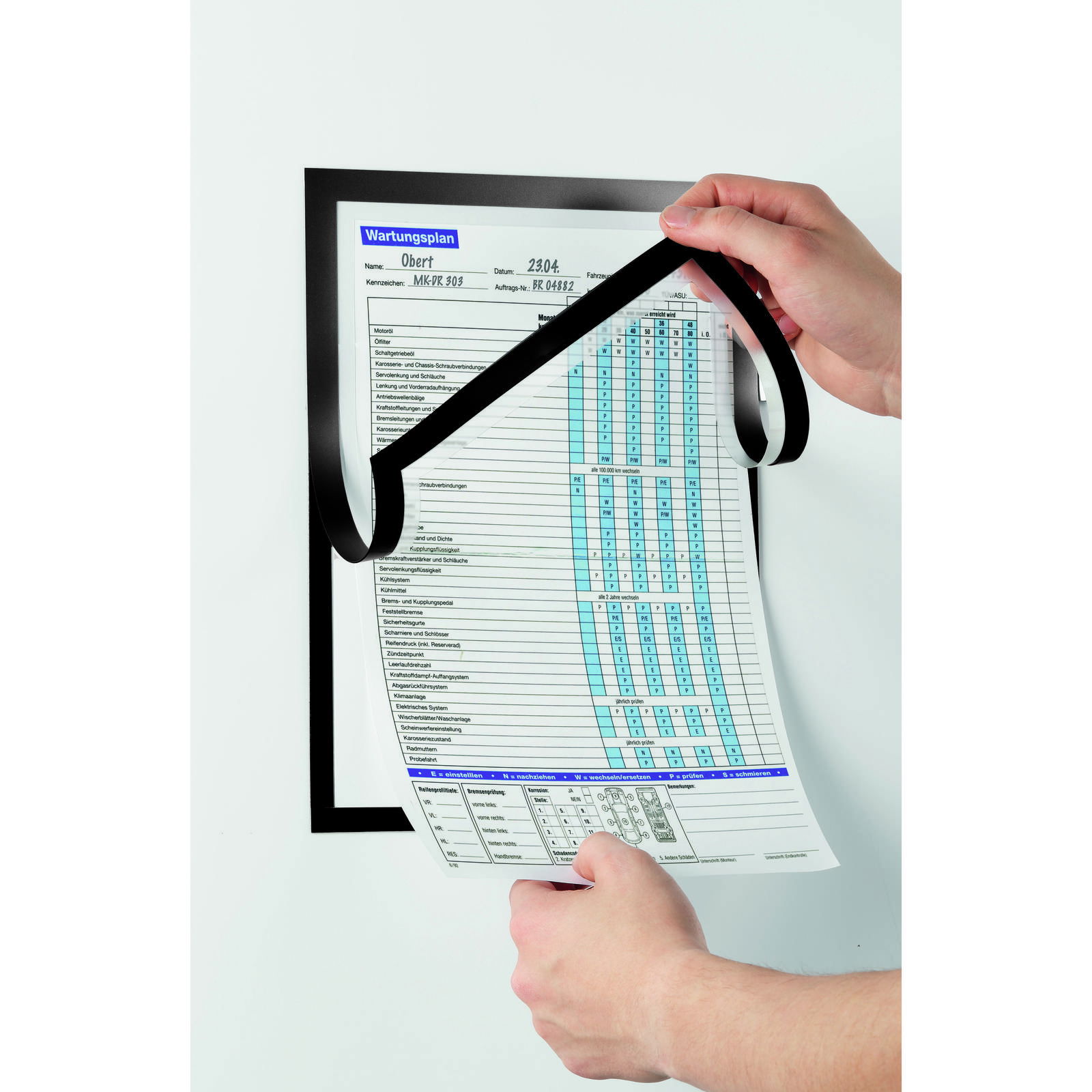 Durable Duraframe Magnetic Note A4 sort